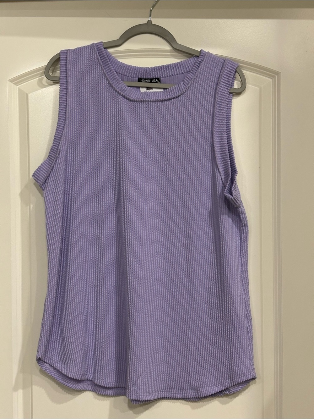 HEIMISH USA Lavender Ribbed Sleeveless Tank